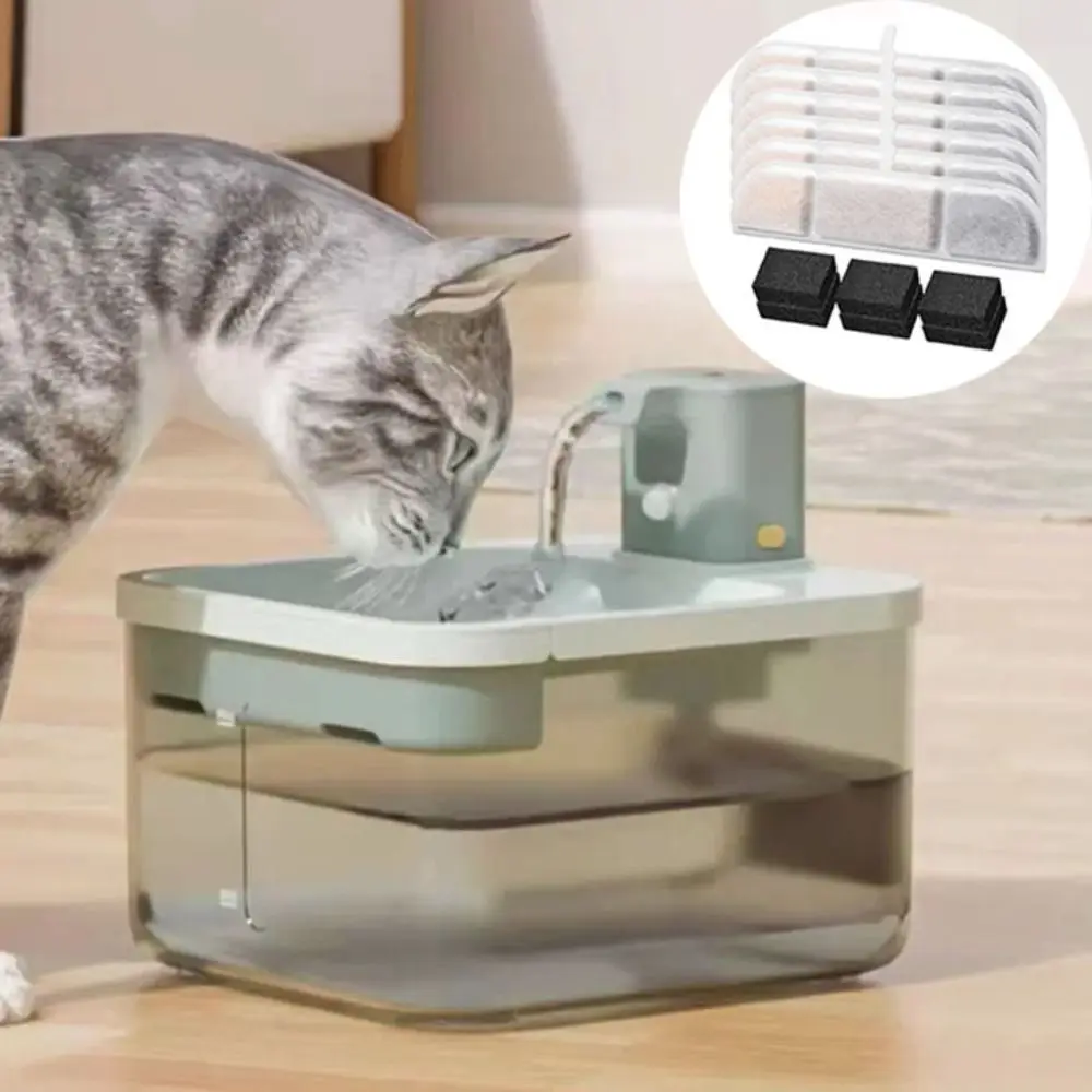 

Activated Carbon Cat Fountain Replacement Filter Effective Automatic Cat Drinking Filter Stripe 4-layer Filtration