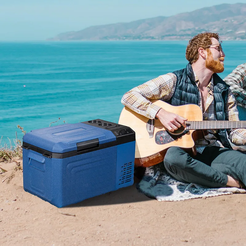 

Portable Car & Home Refrigerator Dual-Control 12V/24V Dual-Door with Compressor Cooling Plastic Material