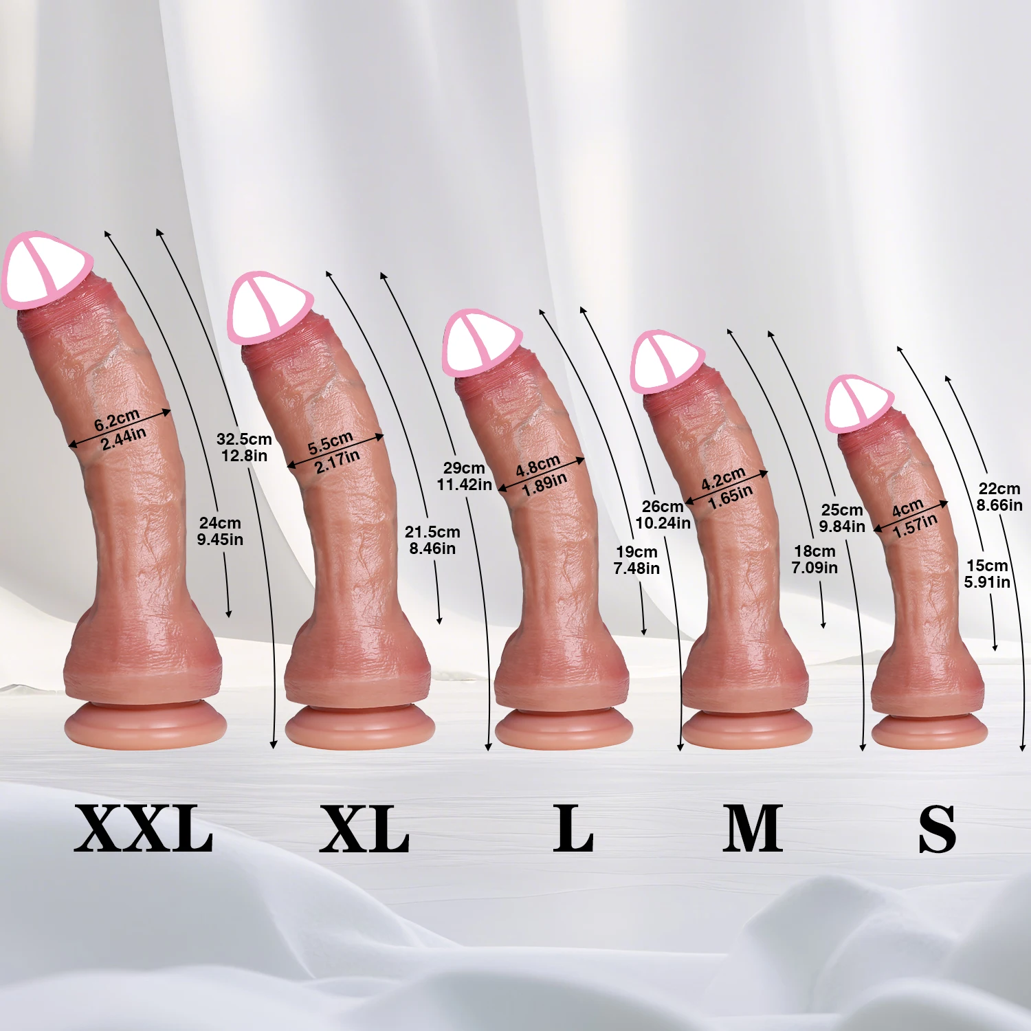 Realistic Skin Feeling Penis Soft Sexy Huge Dildo Female Masturbator Suction Cup Dildos for Women Large Dick Sexy Adult Sex Toys view 6