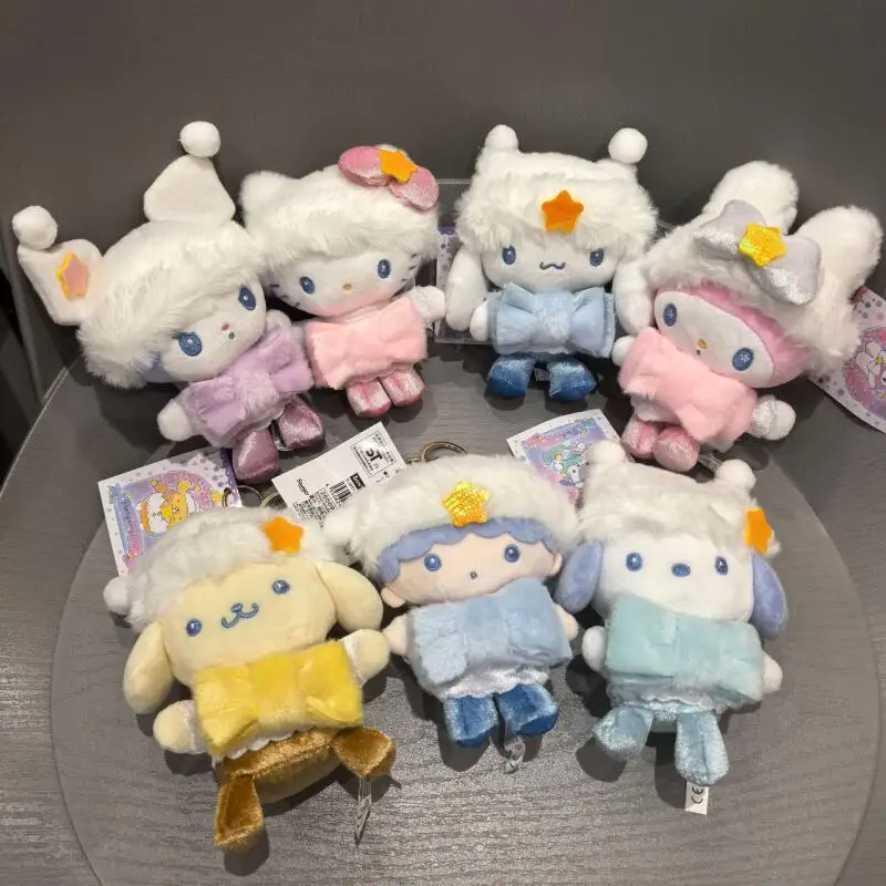

Sanrio My Melody Hello Kitty Kuromi Cinnamoroll Plush Toy Keychain Ornament Backpack Pendant Decoration Gift for Friends