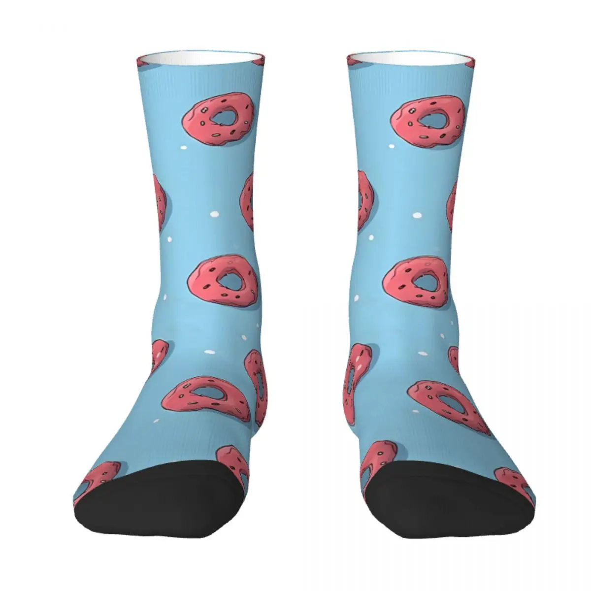 Sweet Pastel Donut Pattern Fruit Doughnut Kawaii Socks Shopping Cartoon Pattern Socks