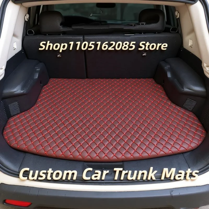 Custom Car Trunk Mats For Tesla Model X 7 Seats 2022 2023 2024 2025 2026 2027 2028 Leather Cargo Liner Car Mat