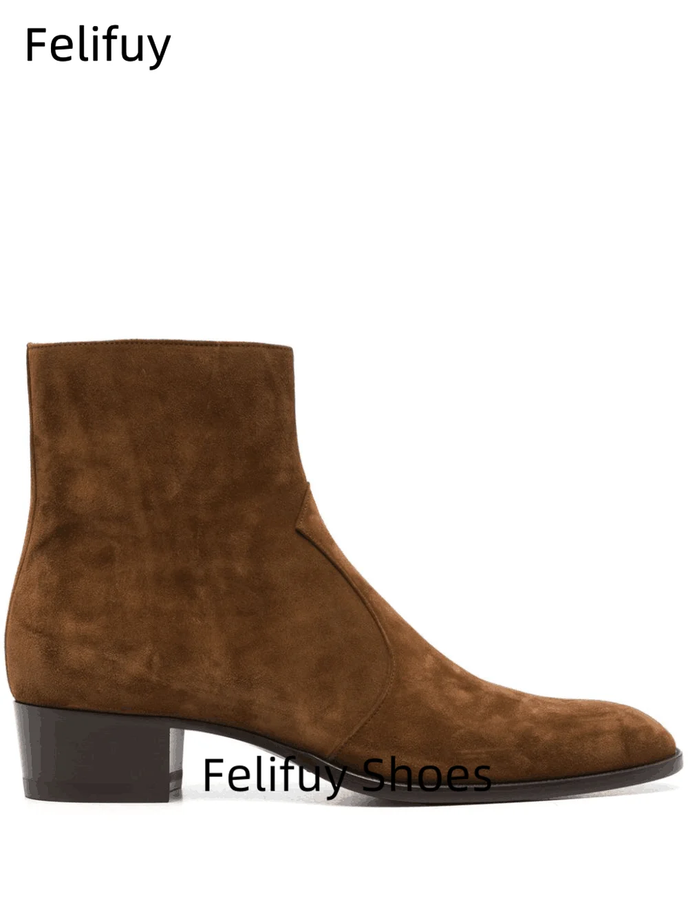  Italian Fashion Men Winter Shoes Real Cow Leather Pointed Toe Ankle Boots Vintage Zip Cork Formal Dress Chelsea Boots Size 46