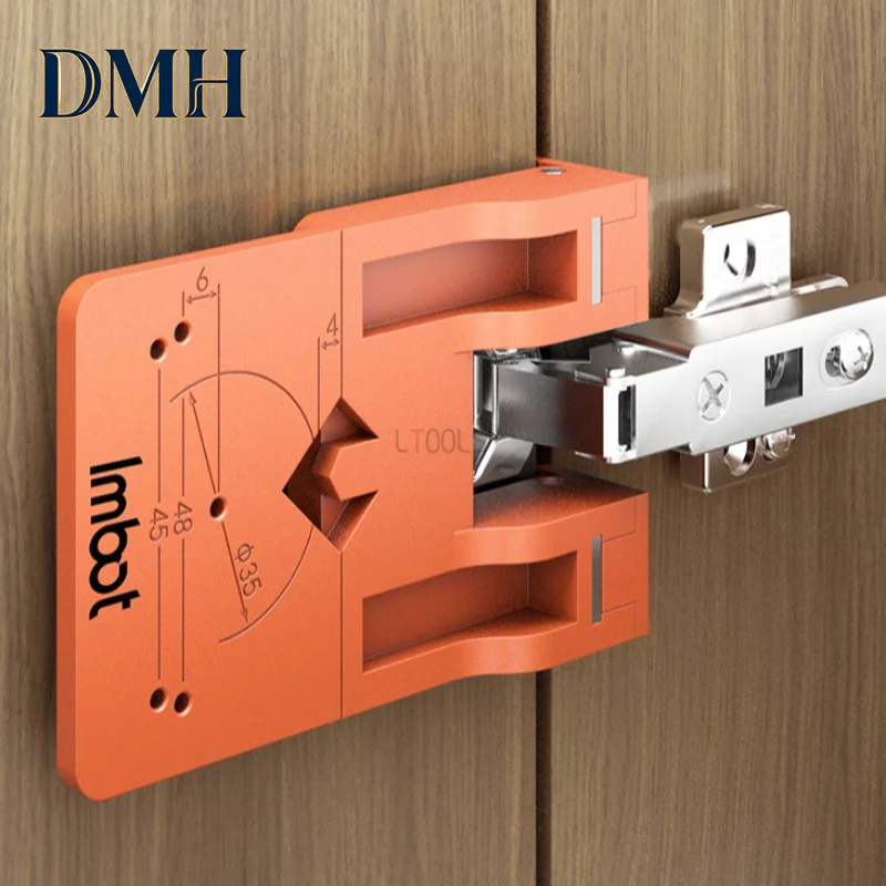 DMH-Magnetic Fixing Plate Hinge Installation Fixing Plate Portable Fixator Woodworking Cabinet Door Hinge Mounting Auxiliary Too