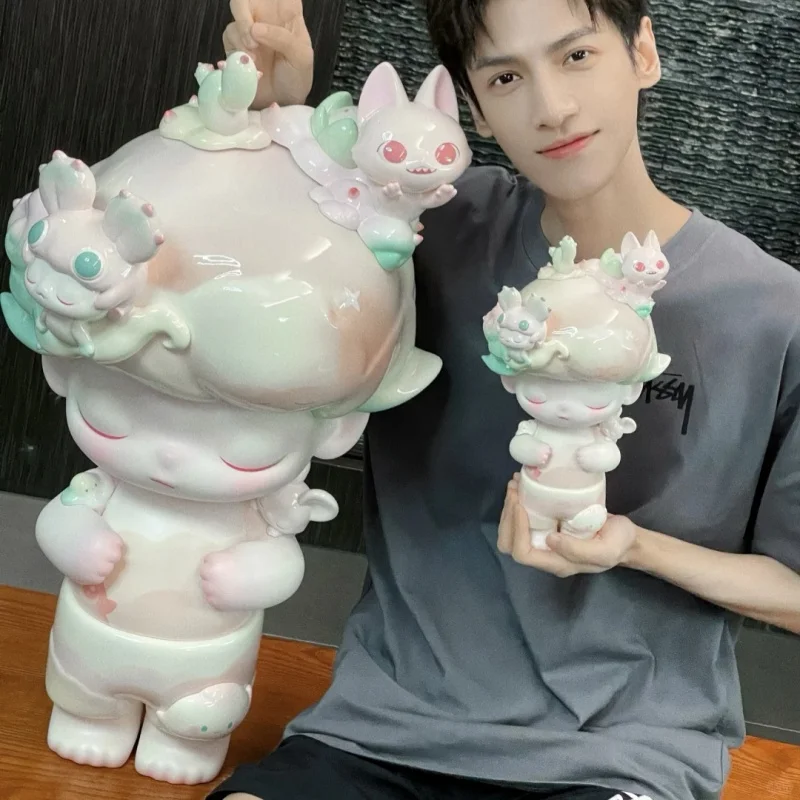 새로운 정품 POPMART 메가 저스트 디무 400% 꿈 속에서 태어난 독특한 홈 장식품 선물 귀여운 액션 피규어 가정 사무실용