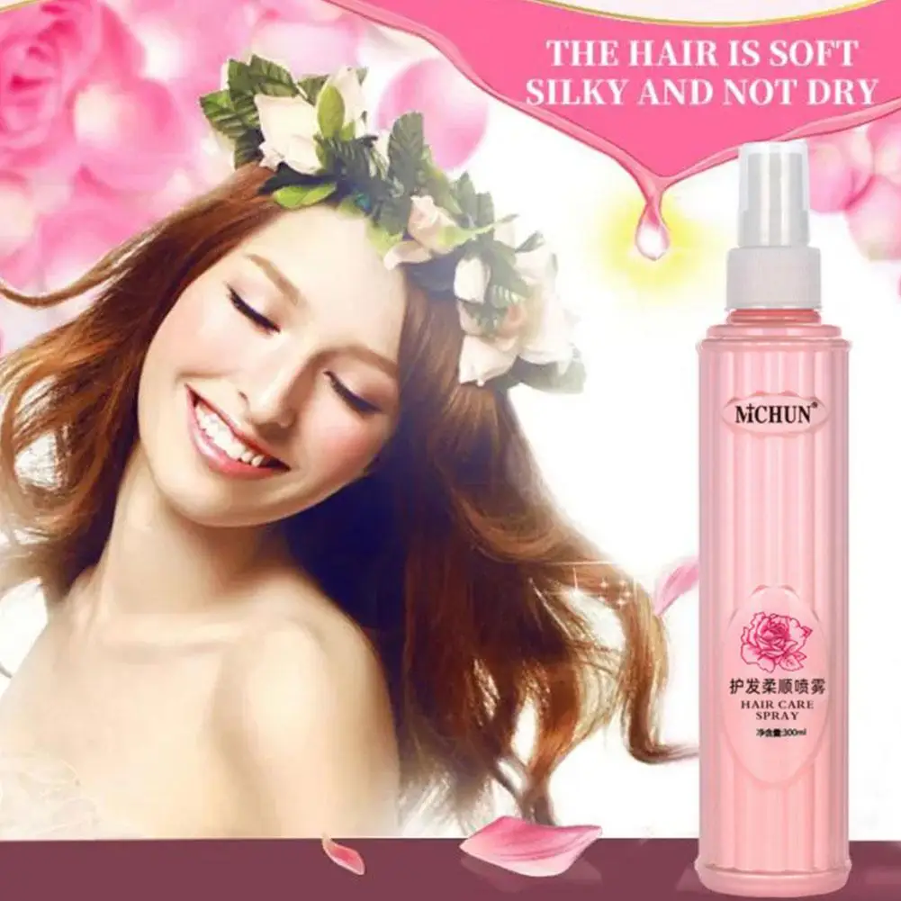 No-wash Rose Fragrance Hair Care Essential Oil Hydrating Mist Perfumed Nourishing Smooth Hair Care Oil Anti-frizz Spray V2A0