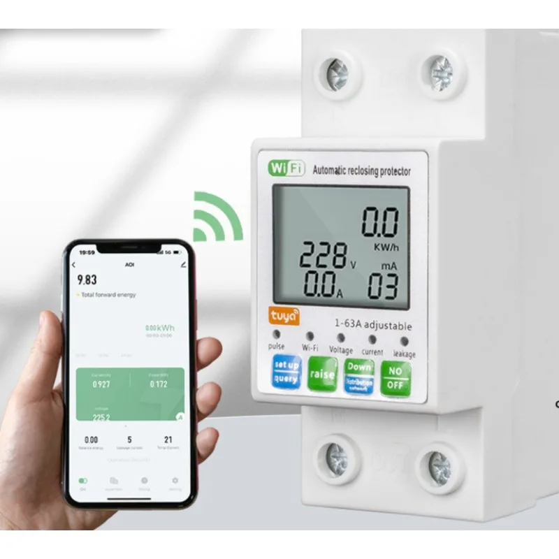 

Intelligent circuit breaker prepaid meter mobile phone remote control voltage adjustable leakage protection