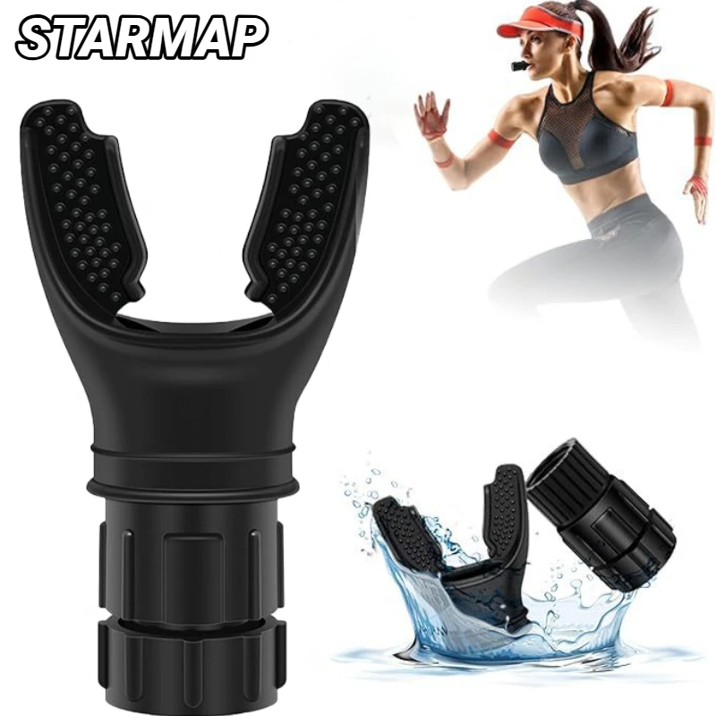 Dispositivo Portátil de Exercício Respiratório para Pulmões, Equipamento de Fitness para Treino de Resistência com Resistências Ajustáveis