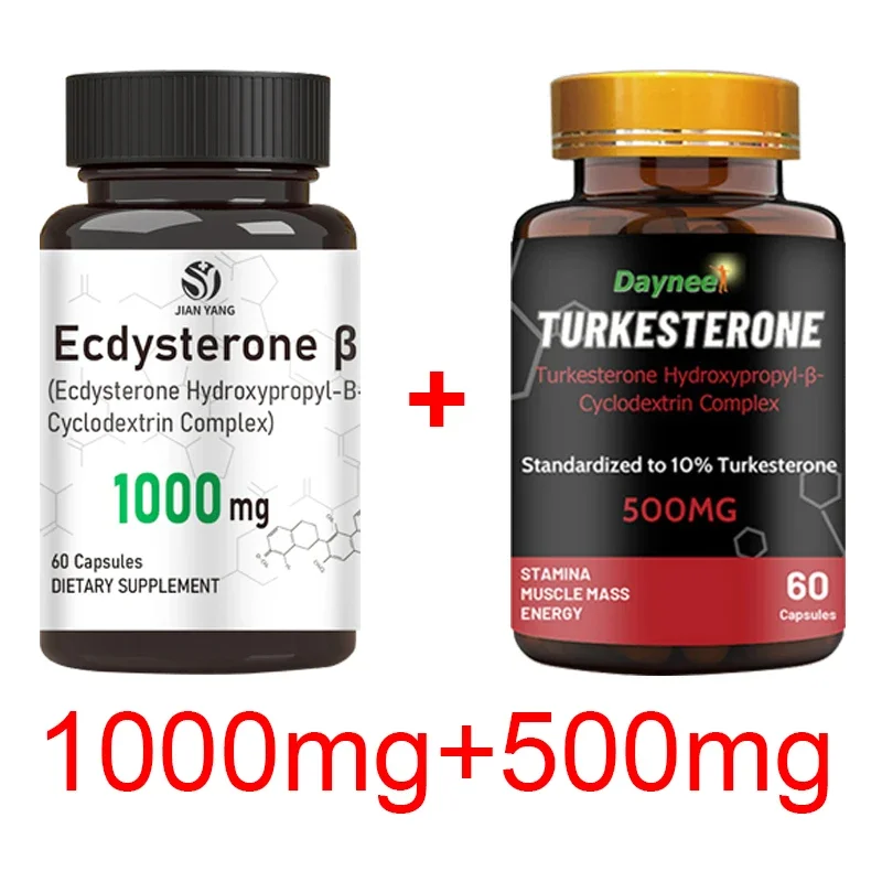 

2 Bottle ecdysterone capsule+Turkestone Capsules health food