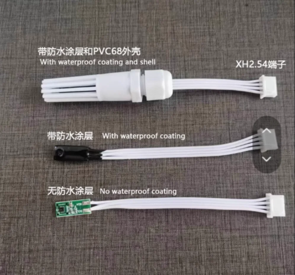 Length: 10cm Temperature and Humidity sensor Waterproof SHT20 SHT30 SHT31 SHT35 module probe Air detection I2C