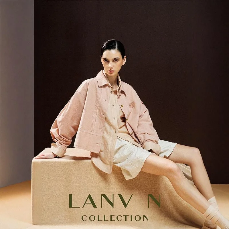 

Retro Loose Fit Pink Embroidered Patchwork irt Jaet Turn-down Collar Long Sve Women's Original Design Autumn Outerwear