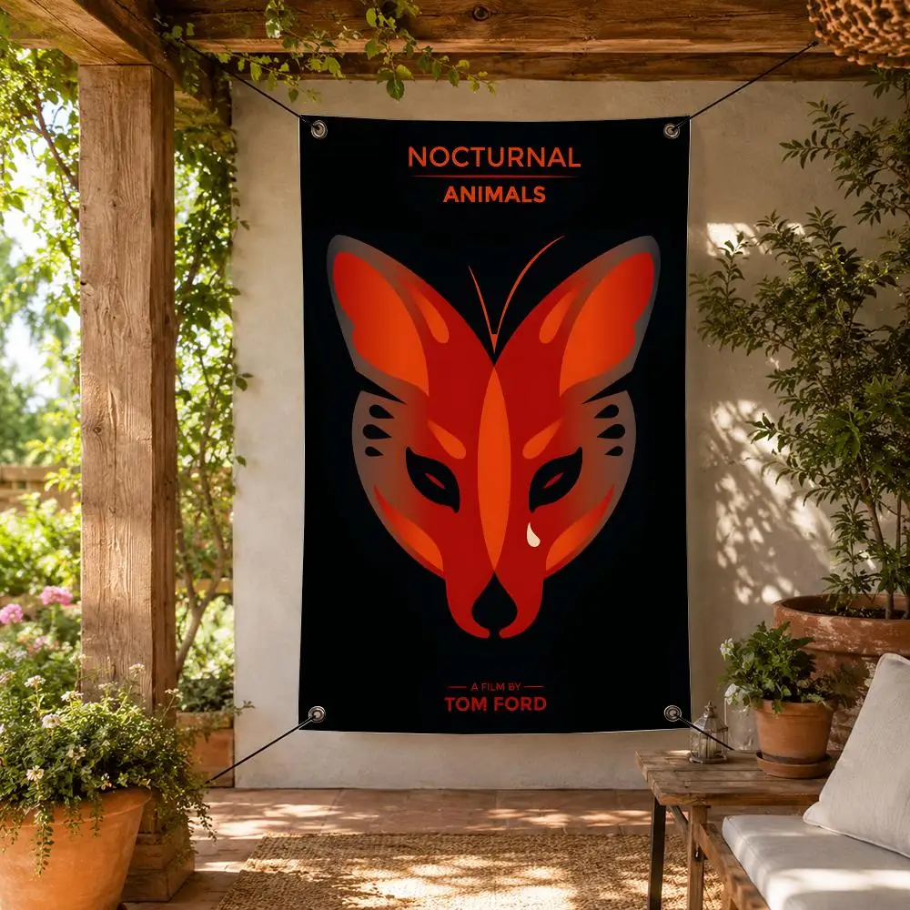 Movie N-Nocturnal Animals Flags Decorative Flag Banner for Indoor Outdoor Wall Garden Yard Porch Patio Home Party Decor