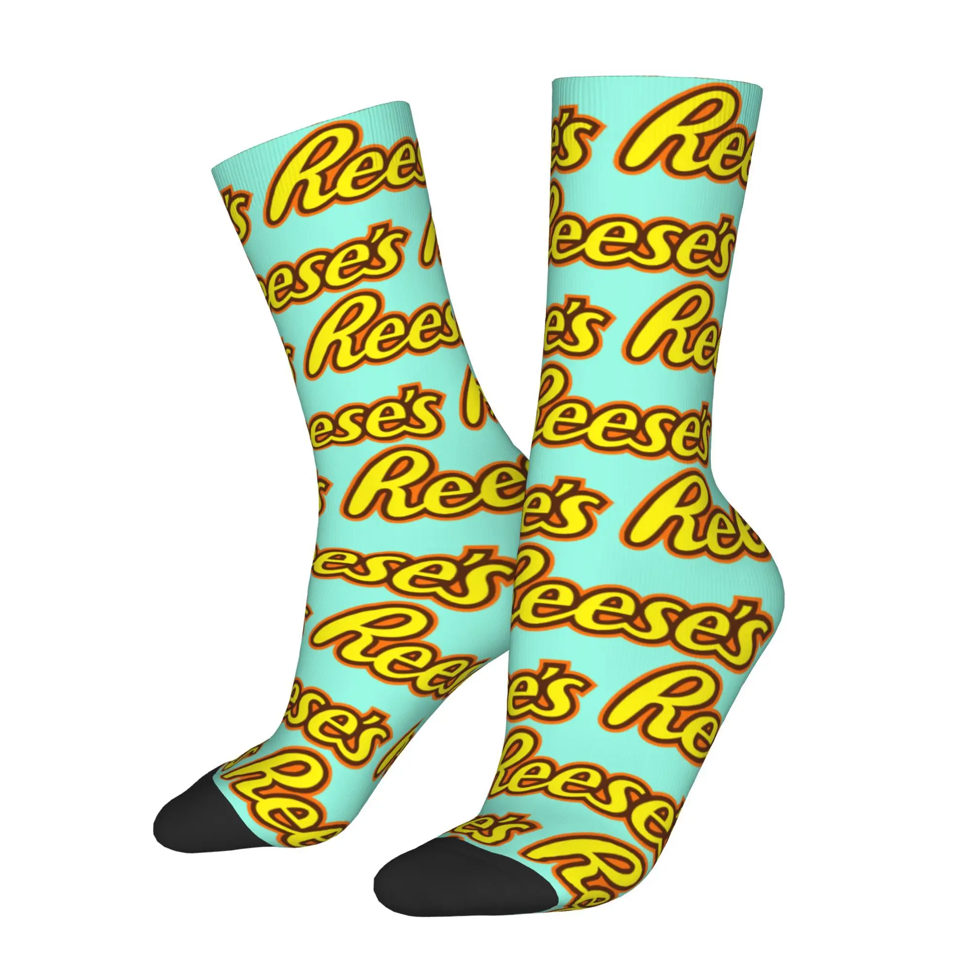 Chocolate Candy Reese's Sock Impreso Hombre Poliéster Moda