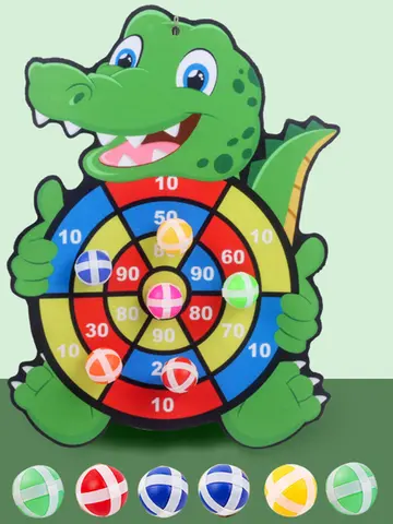 Jogos educativos dardo placa brinquedo do bebê stickey bola dardo esportes internos criança montessori jogos para crianças de 3 a 7 anos