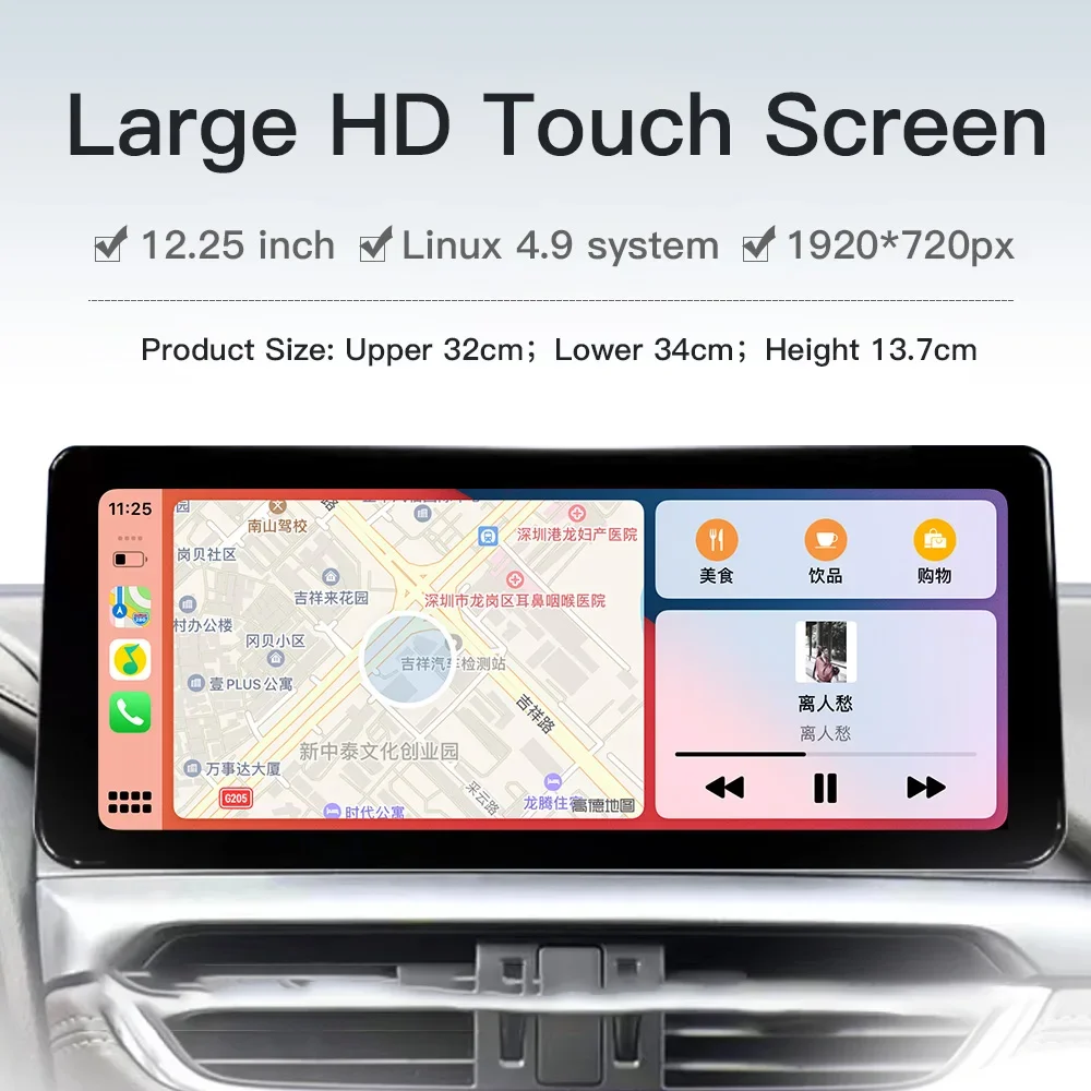 zz 10.25 Inch Linux System Wireless CarPlay Android Auto Car Multimedia Player for BMW F30 NBT/CIC Linux Screen Navigation