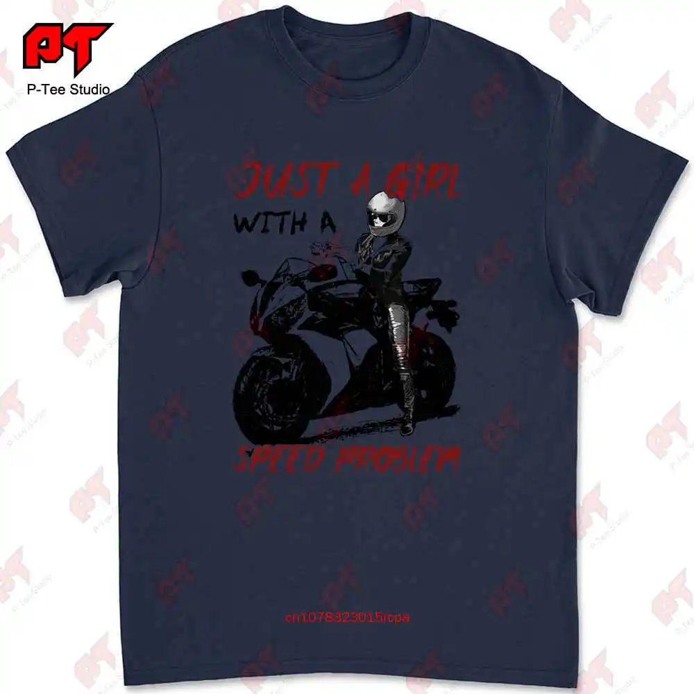 Official Just A Girl With A Speed Problem Sportbike T-shirt MMGR