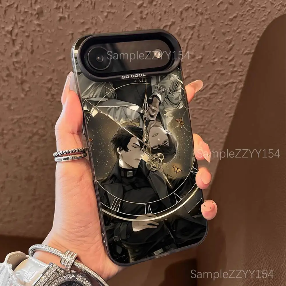 Casing Ponsel O-Omniscient Reader Viewpoint Untuk iPhone 17,16,15,14,13,12,X,8,Pro,Max,Plus,E,SE4,Air,Mini Hitam IMD Matte