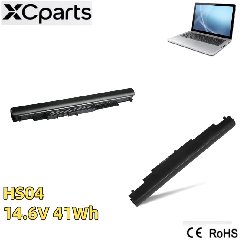 4Cell New 14.6V 41Wh HS04 Laptop Battery For HP Pavilion 14-ac0XX 15-ac121dx 240 255 245 250 246 G4 HSTNN-LB6U HSTNN-LB6V HS03