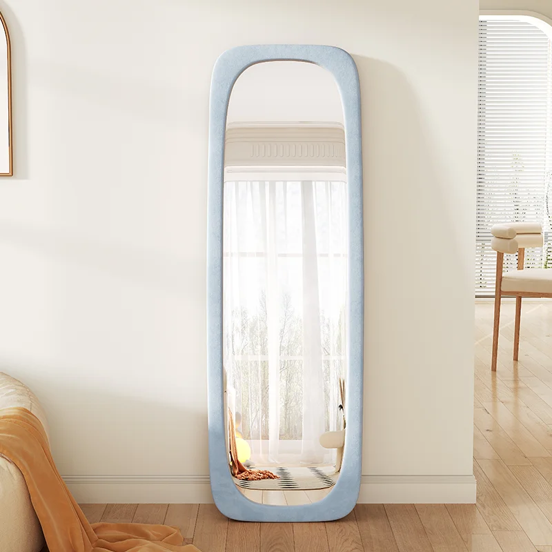 Household Floor-to-Ceiling Mirror Bedroom Small Apartment Full-Length Mirror Clothing Store Fitting Mirror Minimalist Home Decor
