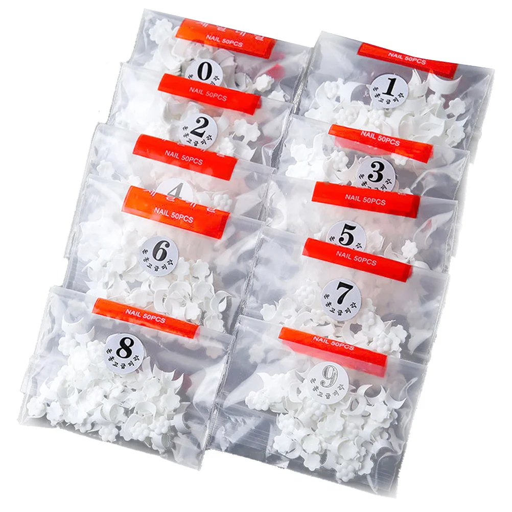 

500Pcs Women Manicures Durable Nail Pieces Premium Material Safe Body No Smell Easy Paint Long Lasting Artificial Nail Pieces