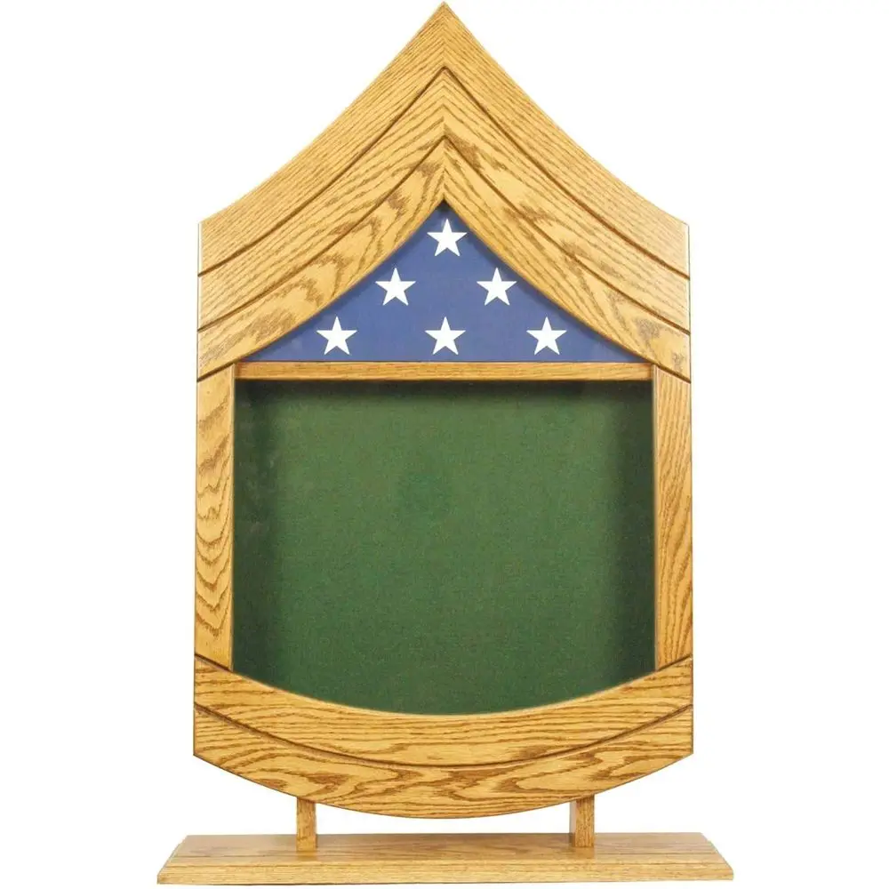 

Армейский сержант первого класса (SFC) Коробка для теней/дисплей для пенсионеров