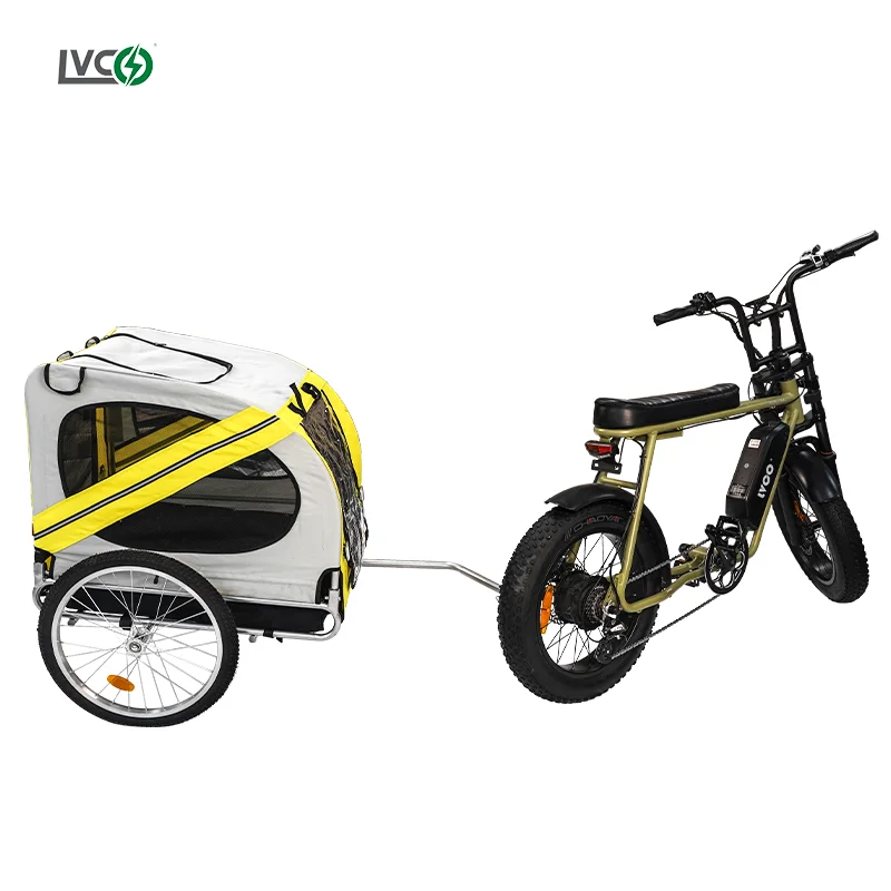 

LVCO Outdoor Baby Children Folding Bicycle Trailer Pet Cargo Safety Bicycle Trailer Transportation Bicycle Pet Stroller