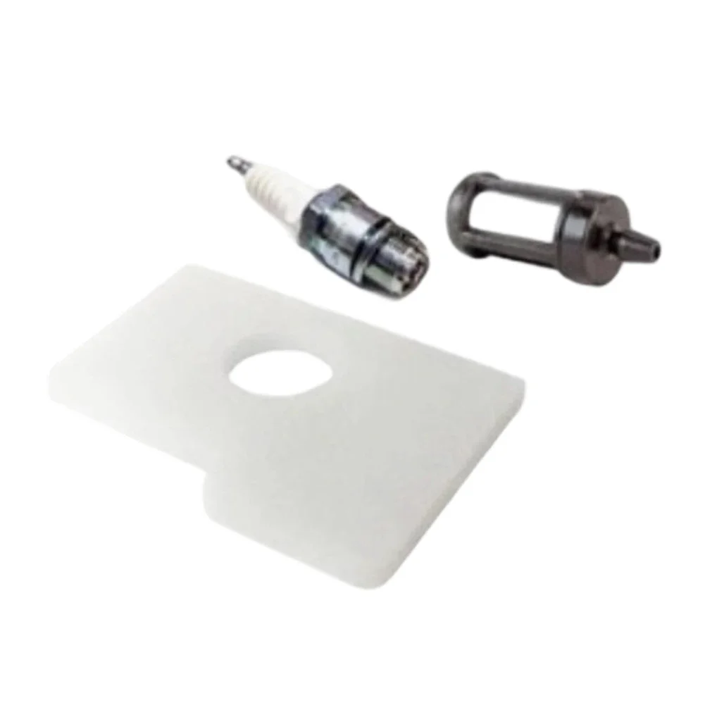 Air Filter Set for Chainsaw For MS170 For MS180 017 018 3 pcs White Black Color Provides Visual Identification and