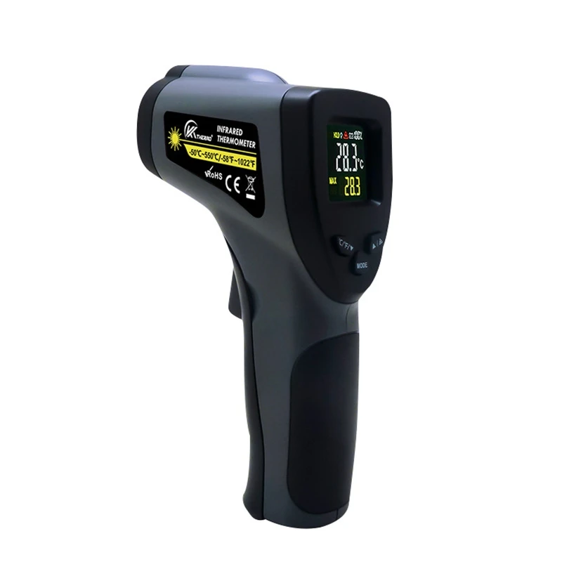 

Thermometer Temperature -50℃~550℃/-58~1022℉ Non-Contact Instant-Read Digital Laser- Thermometer