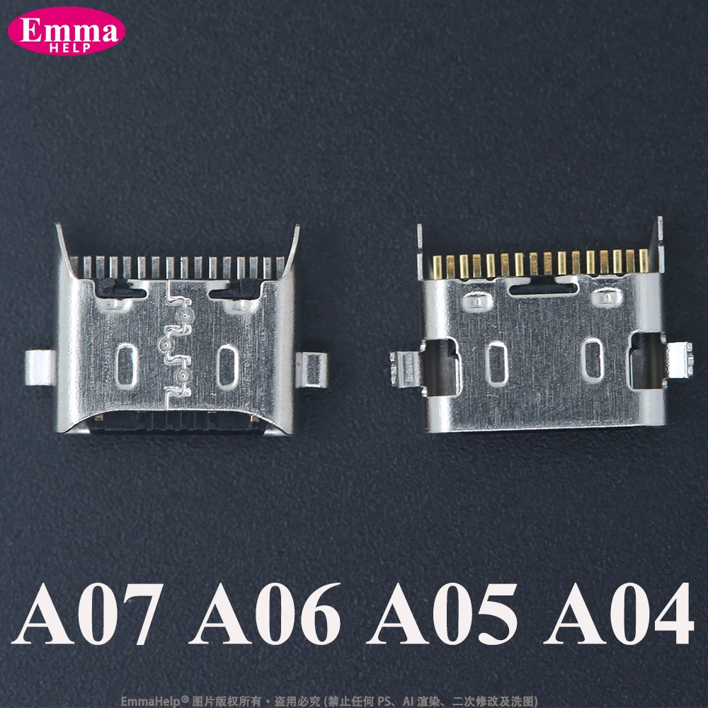 10pcs Charging Port Dock Plug For Samsung A06 A07 A05 A04 A13 A14 A15 A17 A25 A31 A50s A51 A16 USB Charger Connector Socket