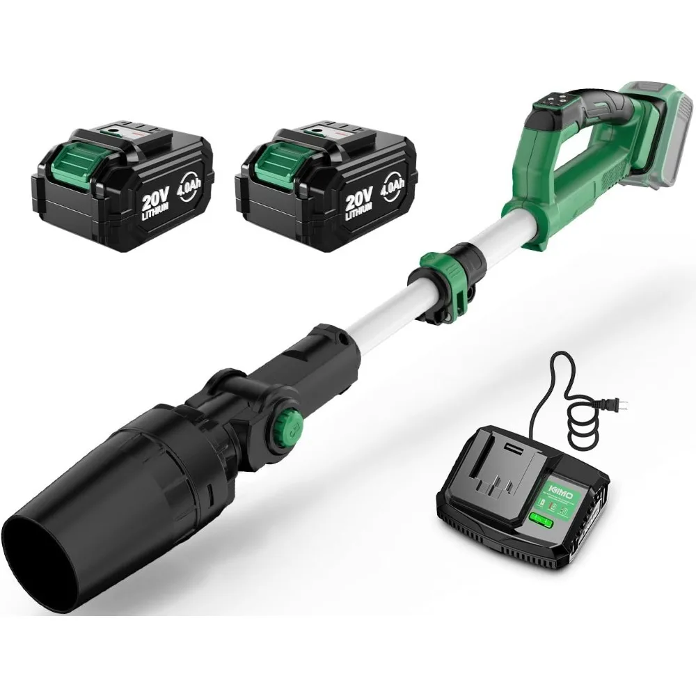 

Cordless Leaf Blower with Battery and Charger, 310000RPM Brushless Motor, 37 Inch Adjustable Pole, 650CFM 280MPH, 3Speeds w