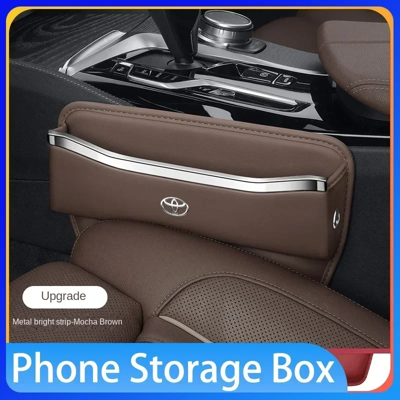 

Car seat gap phone storage box, car interior products For Toyota Prius Avensis Rav4 Auris Yaris Verso Cruiser Camry Highland
