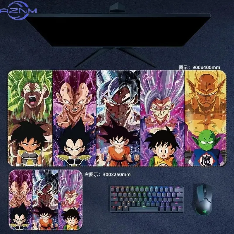 Anime Dragon Ball Z Super Mouse Pad Son Gokuu Vegeta XXL MousePad Manga Computer Laptop Keyboard Padding Accessories Desk Mat