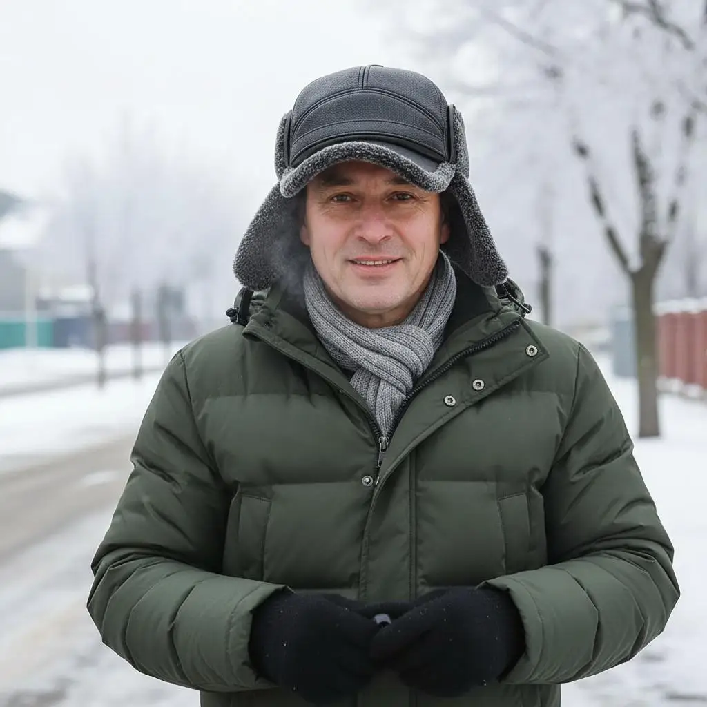 

Сохраняющие тепло зимние шапки, кожаная бейсболка, уличная ветрозащитная мягкая плюшевая теплая шапка с козырьками, защита ушей, лыжная шапка