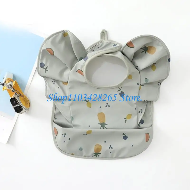 

Angel Wing Design Baby Feeding Bib Water Proofing Burping Cloth Adjustable Bib G2TE