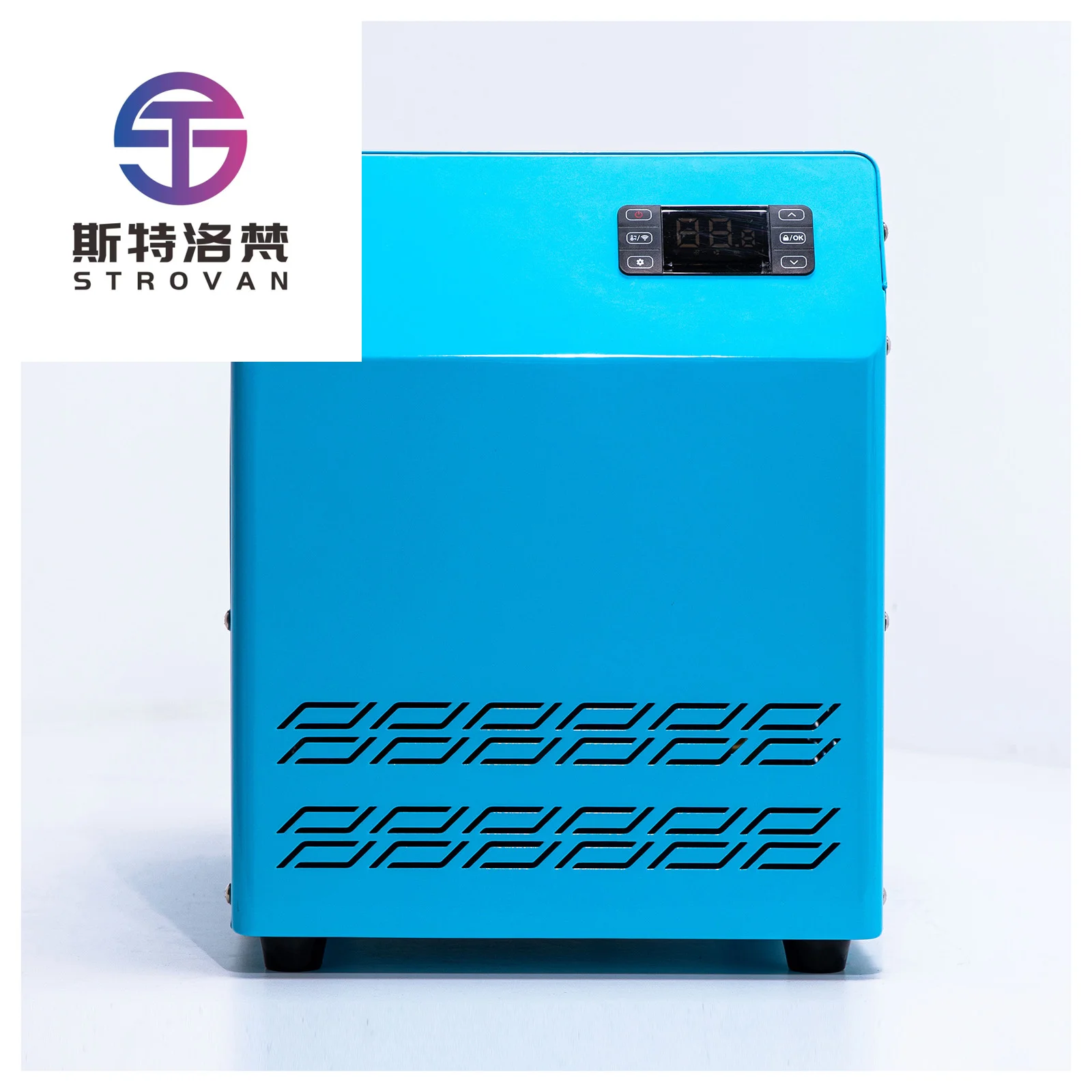 STROVAN 1/3H`P Compact Ice Bath Chiller with Remote Control, 110/220V Water-Cooled
