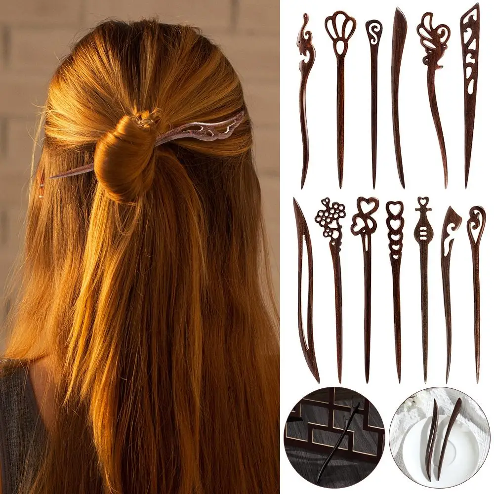 Retro Style Hair Care Handmade  Carved  Hairpin Styling Tools Hair Accessories Chopstick Hair Stick