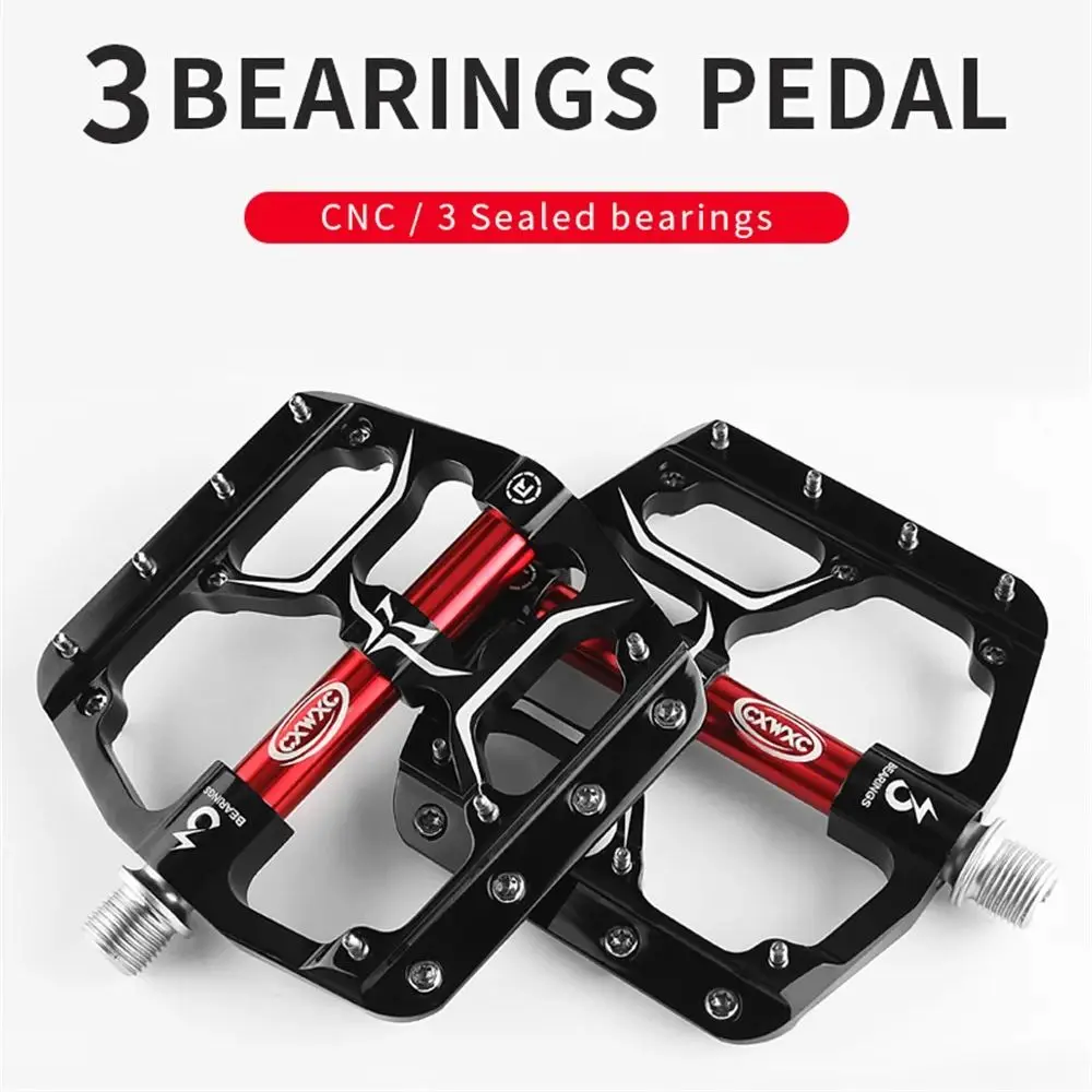 NEW Bicycle Pedals-Wide Flat Bike Pedals Road Bike Pedals MTB Bicycles Pedals 3 Sealed Bearings-Pedales de bicicleta CX-V15