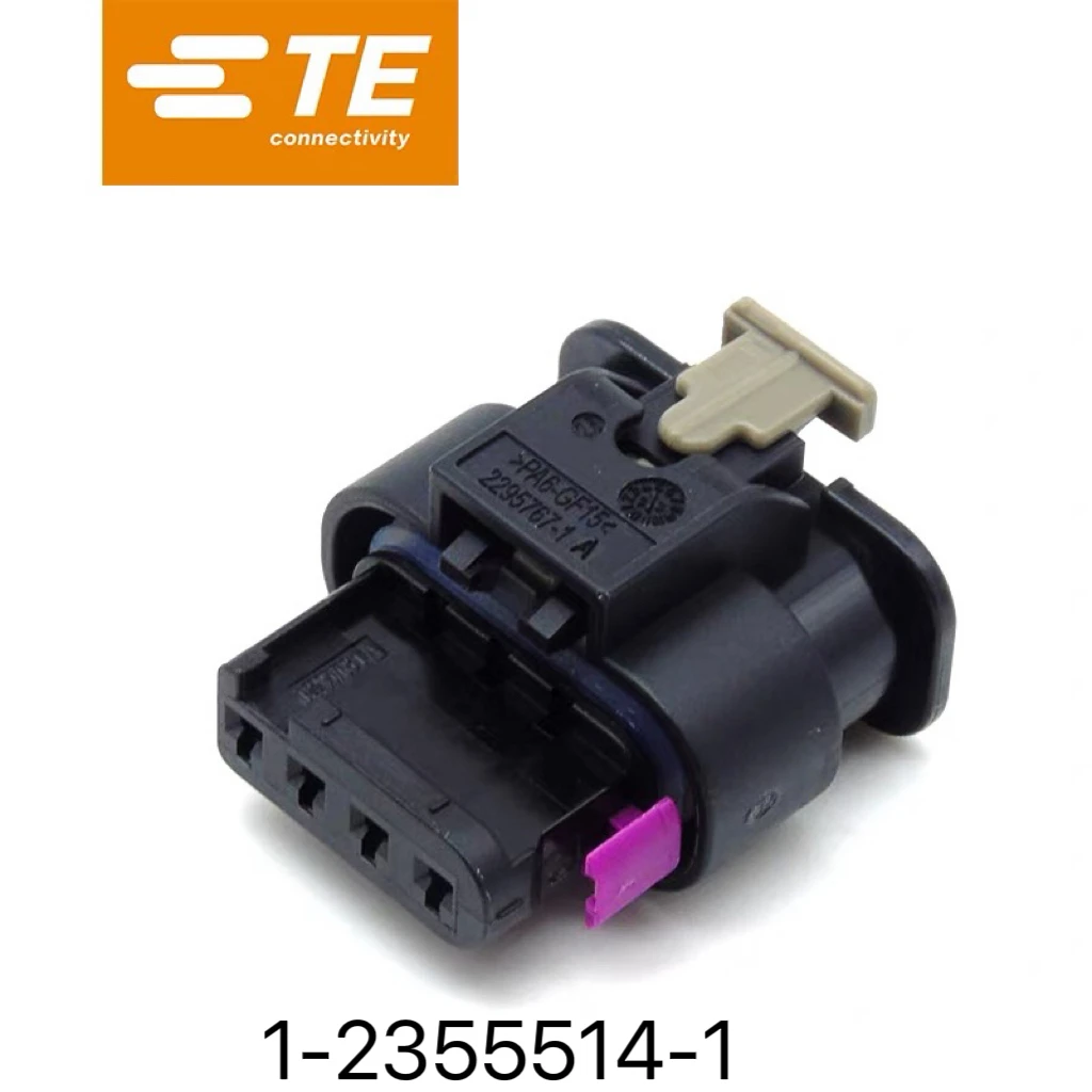 1-2355514-1 TE pitch 4mm 4P 1 row Black wire-to-wire connector