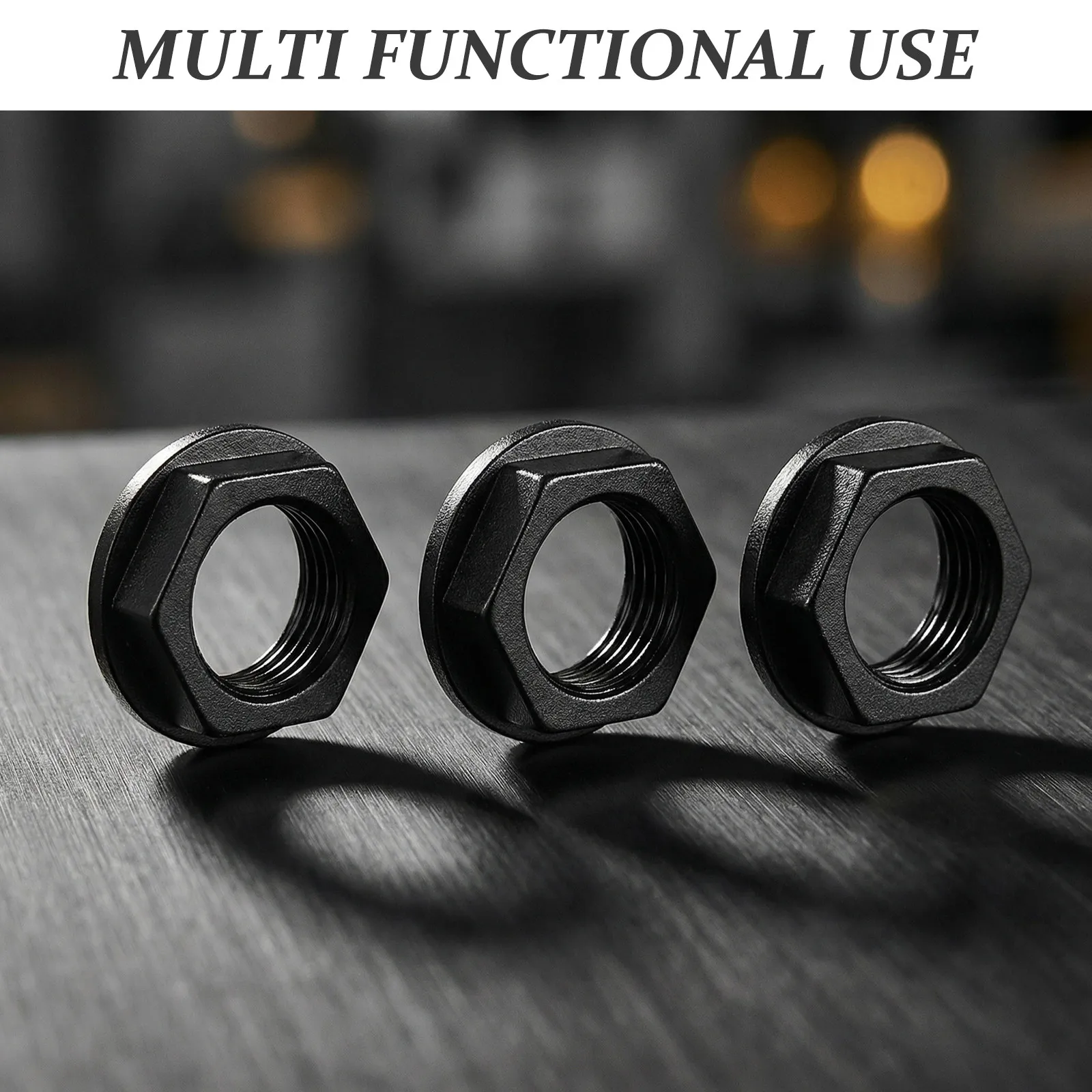 100Pcs Guitar Jack Nut Audio Jack Panel Mount Nut Audio Connector Replacement for Electric Guitar Bass Instrument Repair Upgrade view 3