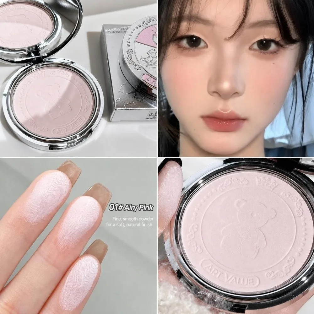 Natural Oil Control Pressed Powder Matte Waterproof Loose Powder Pearlescent Texture Long Lasting Setting Powder Makeup Routine