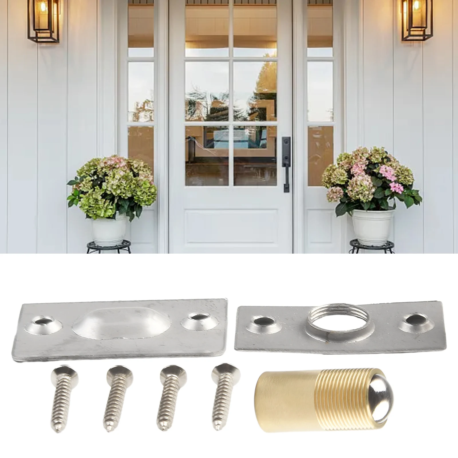 

Brand New Door Catch Door Top Bead 1 Pc Ball Catch Door Mortice Lock Dual Adjustment Roller Catch Stainless Steel