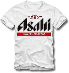 Asahi Super Dry T Shirt Beer for All Seasons Label Men's Cotton Tops Funny Design