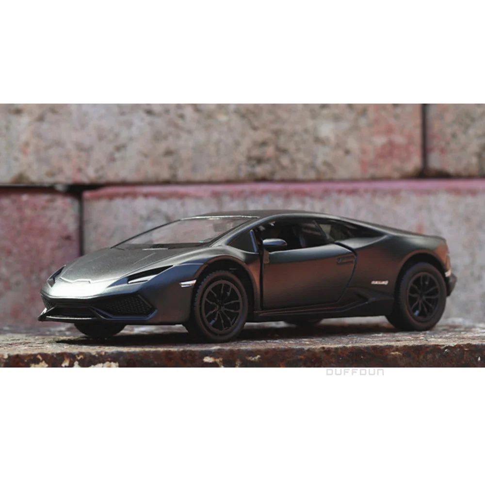 1/36 Lamborghini Huracan Alloy Diecast Toy Car Model With 2 Doors Opened Pull Back Rubber Tire Collectable For Kid Boy Girl Gift