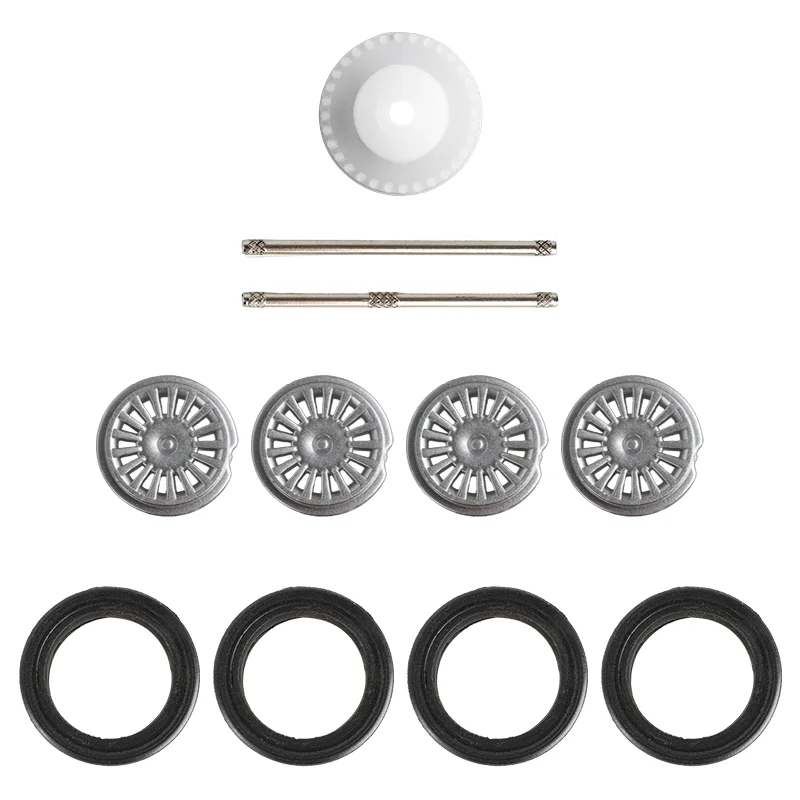 ดุมล้อสำหรับรถสล็อต1/43ยาง43ล้อด้านหลังดุมเกียร์มอเตอร์