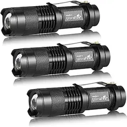 UltraFire SK68 Mini LED Flashlight Rechargeable Portable EDC Torch Emergency Camping Lantern Use AA/14500 Battery