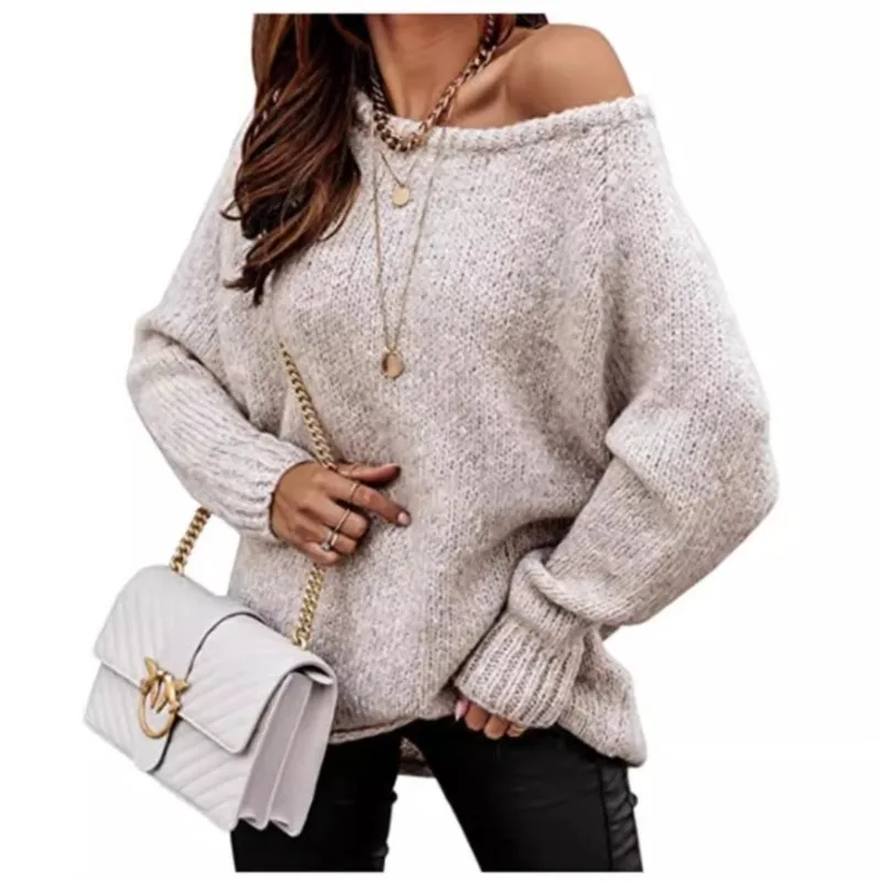 2024 Autumn Knitted Women Sweater O-neck Long Sleeve Keep Warm Loose Sweaters Female New Elegant Trendy Casual Ladies Clothes