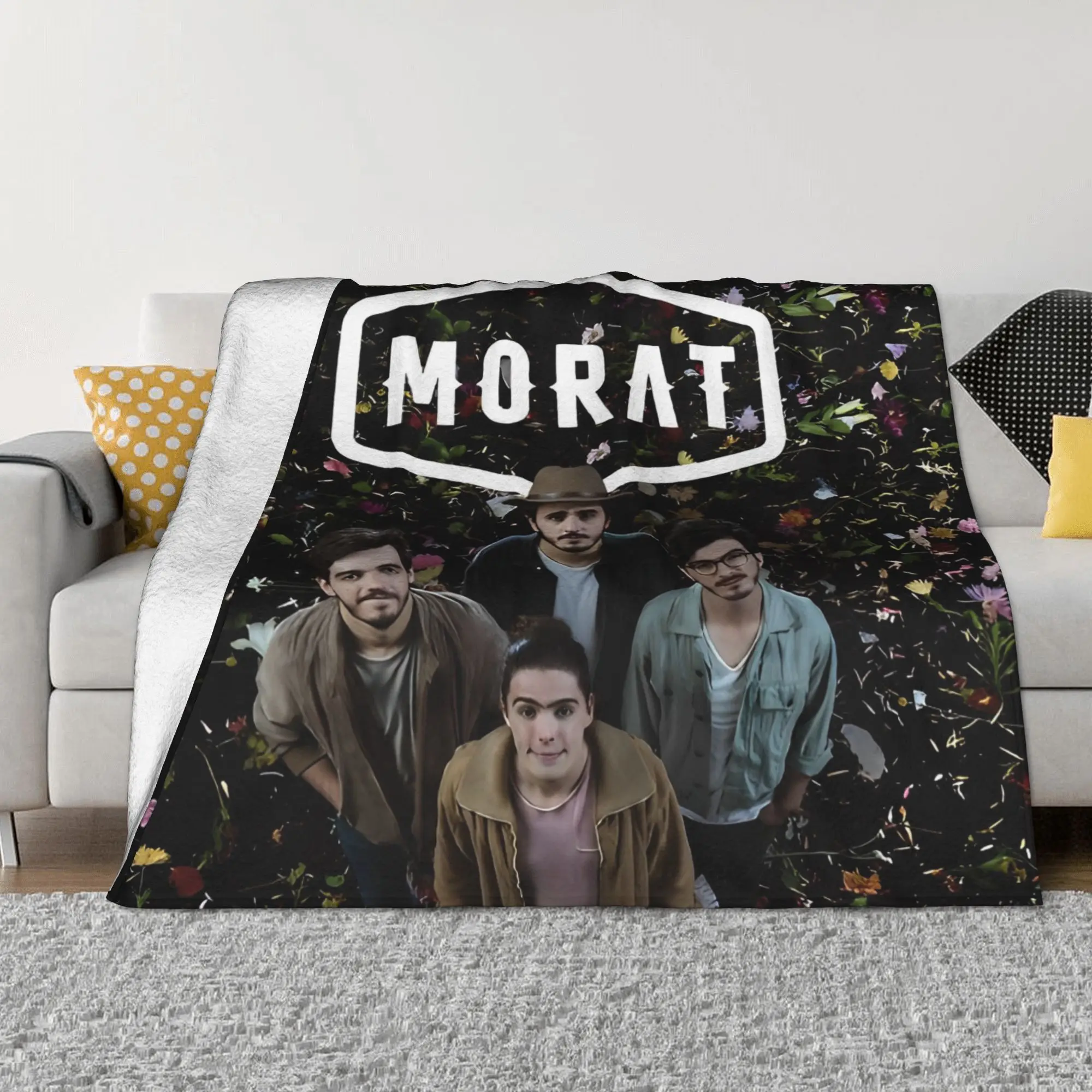 Morat Music Fuzzy Blanket Pop Band Funny Throw Blankets for  Sofa Bedding Lounge 200x150cm Bedspreads