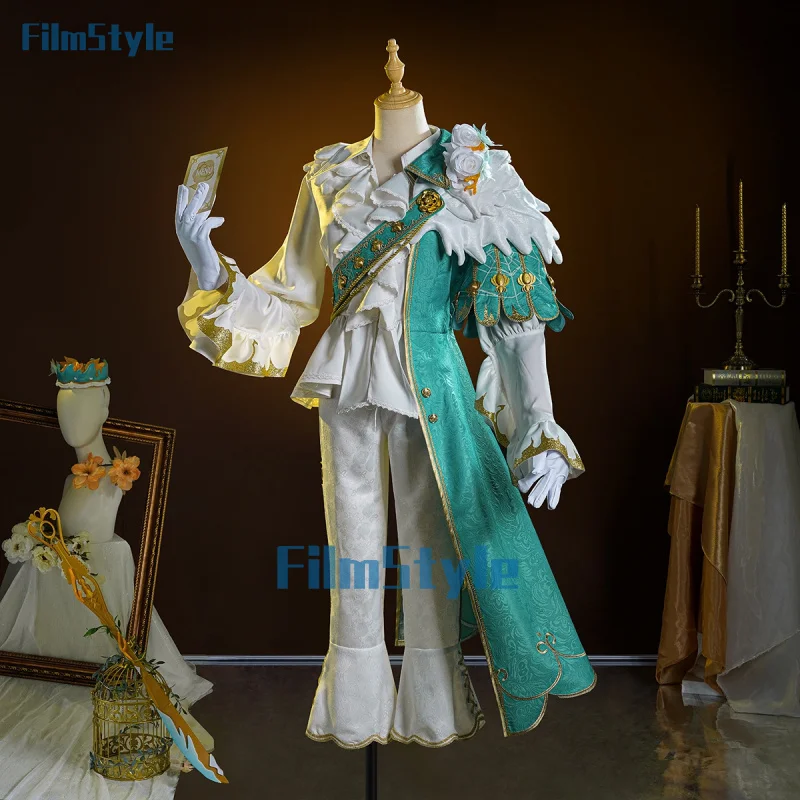 FilmStyle Identity V Joseph Photographer Chrysophoron Game Suit Gorgeous Cosplay Costume Halloween Party Role Play Outfit