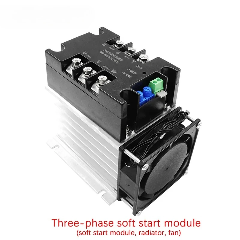 380V Three-Phase Motor Soft Starter Module Controller 1KW-12KW Slow Starter (Module Radiator Fan)
