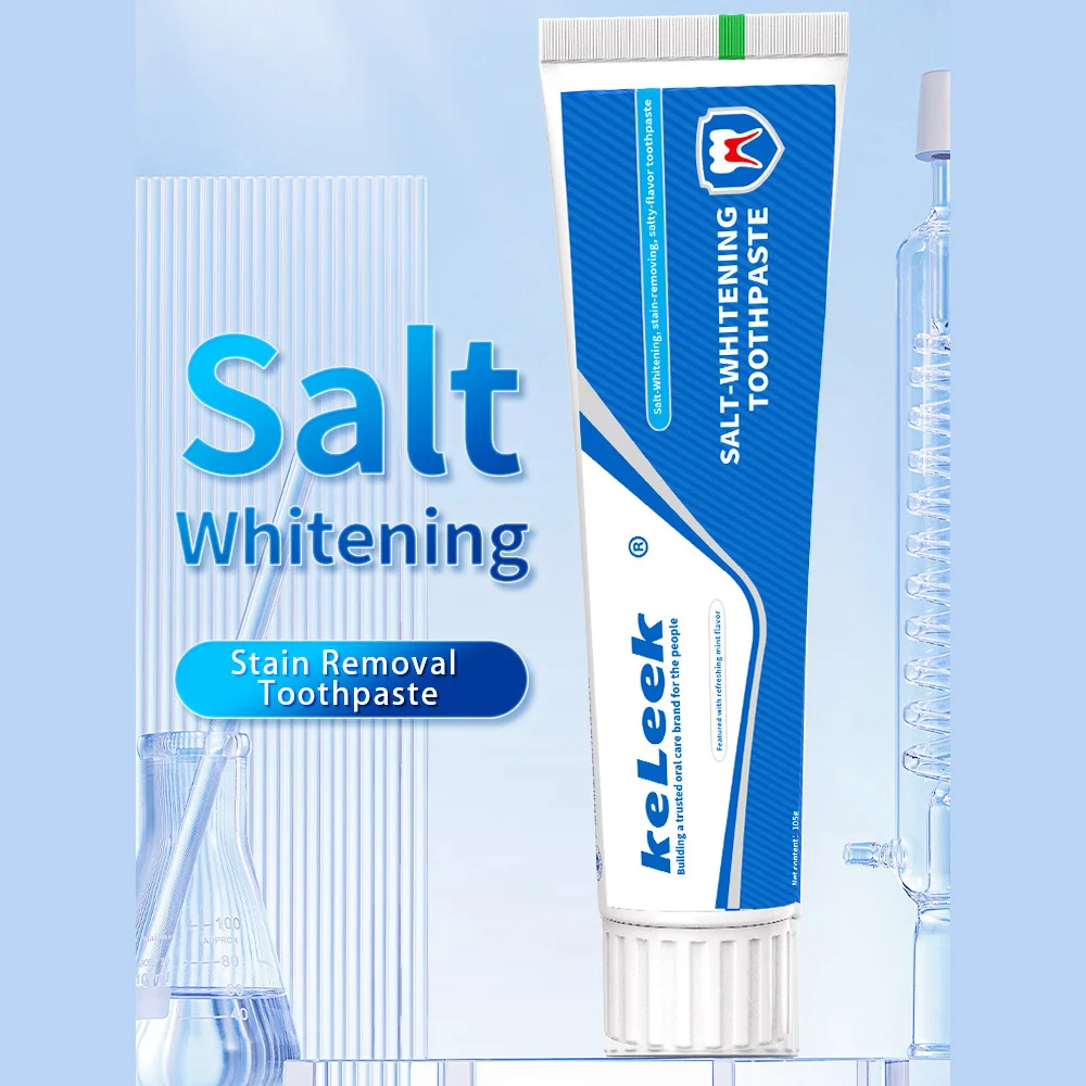 KeLeek Whitening Toothpaste Fresh Mint Deep Cleaning Protect Gums Gentle Formula Long Lasting Fresh Breath 105g